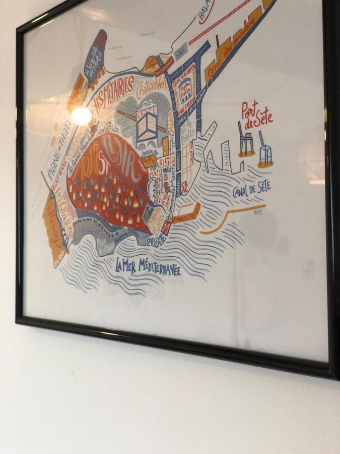 Chaleureux Studio Mansarde - Coeur De Ville De Sète Exteriör bild